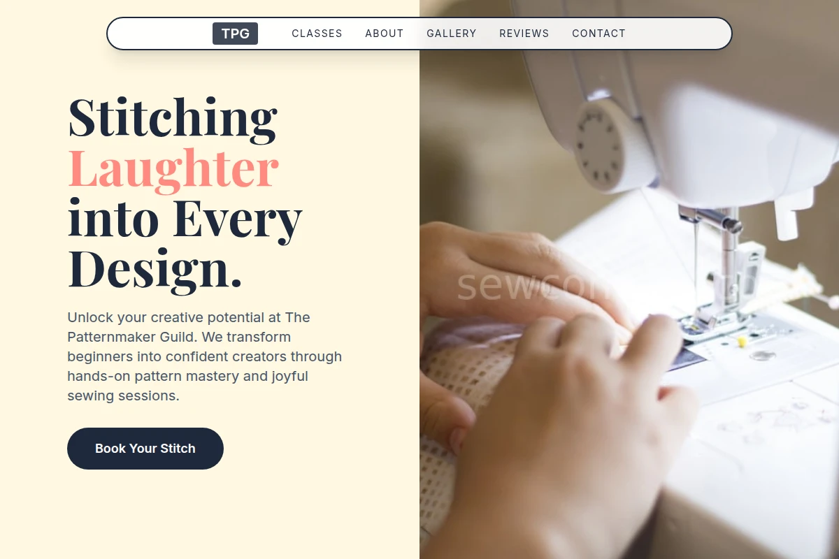 Pattern Sewing Class