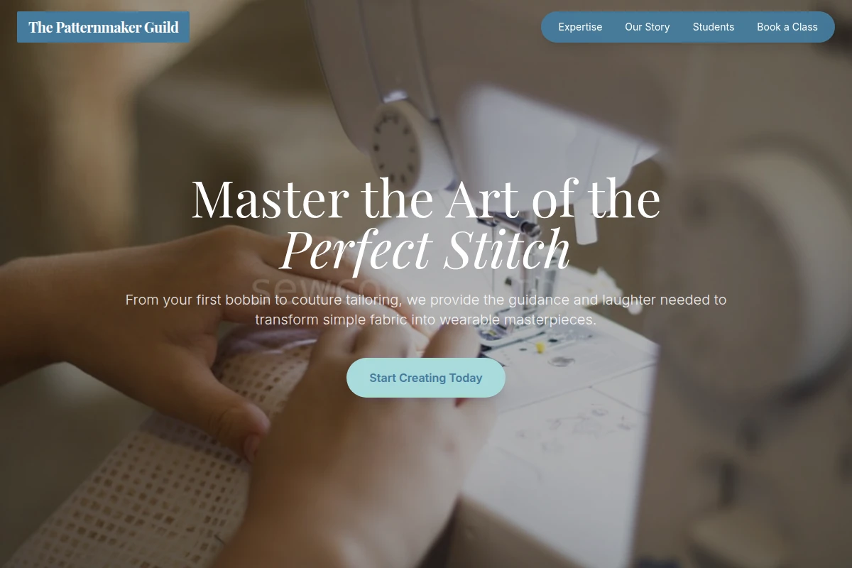Textile Sewing Class