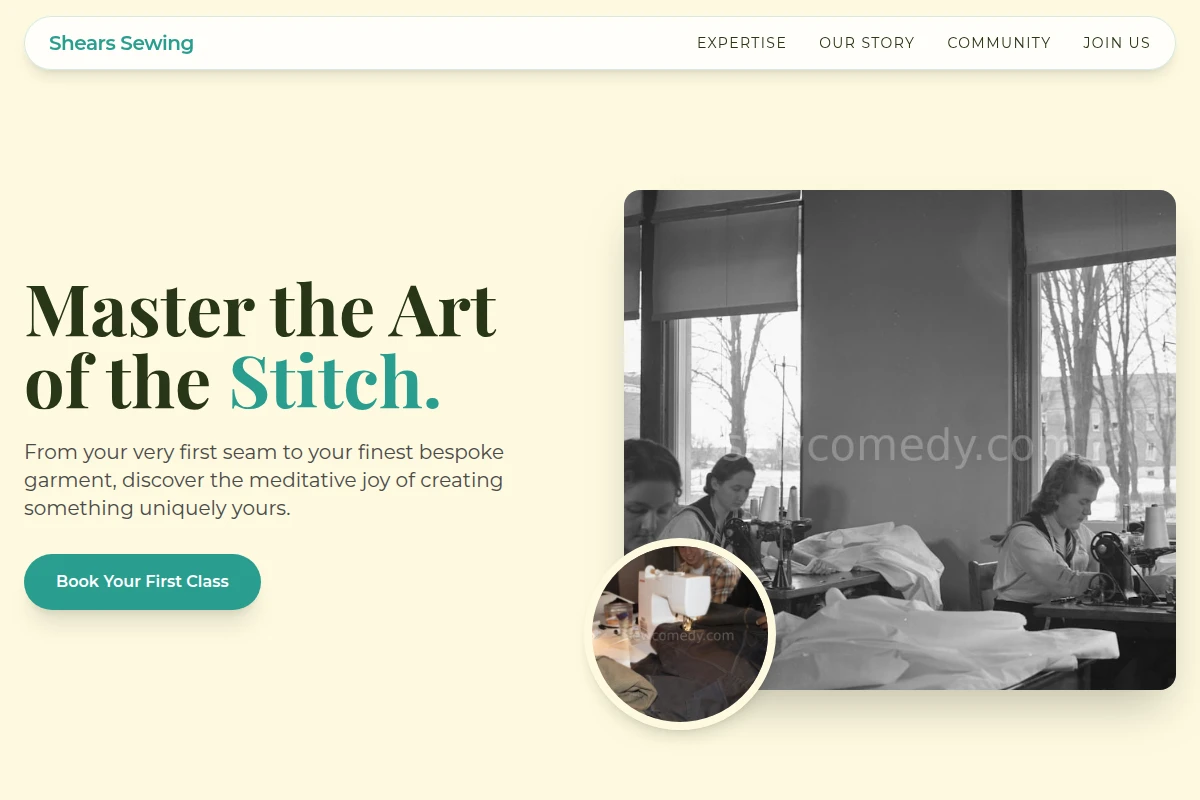 Shears Sewing Class