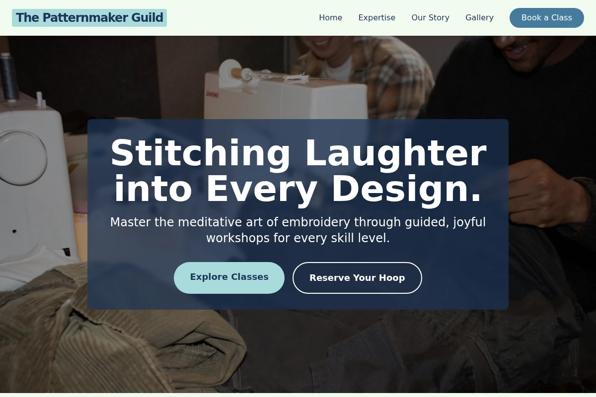 Embroidery Sewing Class