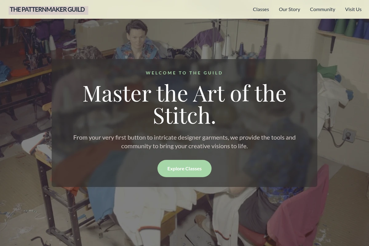 Button Sewing Class