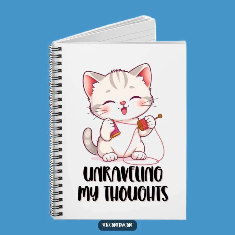 Funny Kitten Sewing Notebook: Adorable Playful Cat Journal Gift